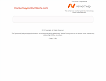 Tablet Screenshot of monacosaysnotoviolence.com